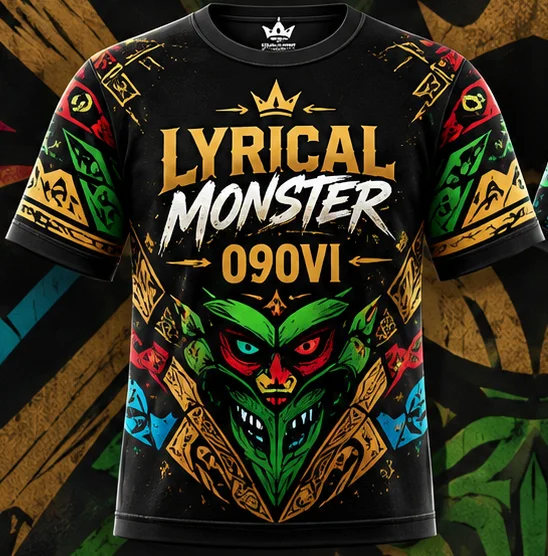 Lyrical Monster Tee — front artwork